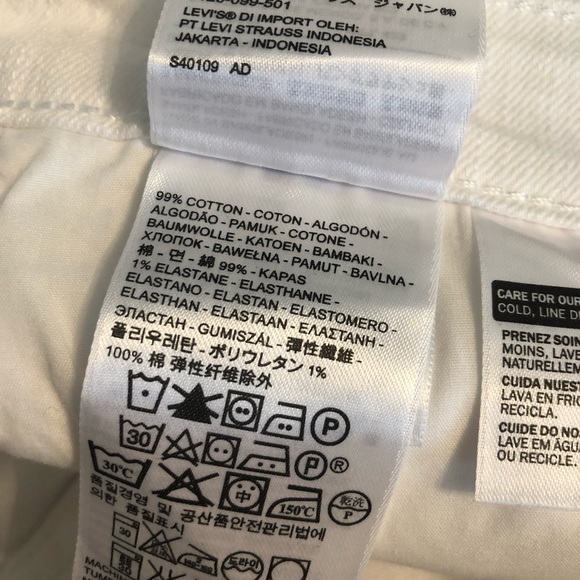 Levi’s Demi curve white jeans size 4 - Picture 5 of 8